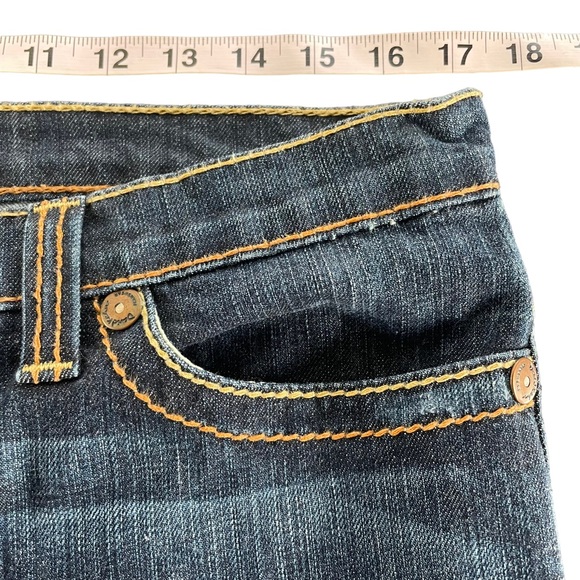 David Kahn Jeanswear Two Tone Heavy Stitching & Brass Hardware Jeans in Size 14 - Picture 11 of 16